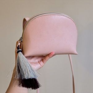 Loeffler Randall Pink Leather Crossbody Bag